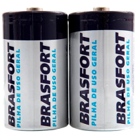 PILHA COMUM GRANDE D 1.5V REF.6311(BRASFORT) CX C/1PAR