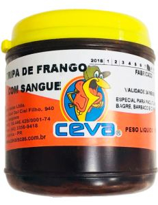 TRIPA FRANGO DESIDRATADA PESCA C/ SANGUE 120g (CEVA)