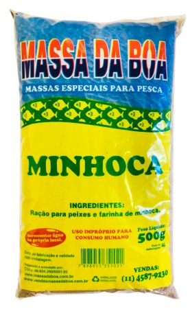 MASSA EM PO PESCA DA BOA - MINHOCA - 500g