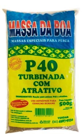 MASSA EM PO PESCA DA BOA - P-40 TURBINADA - 500g