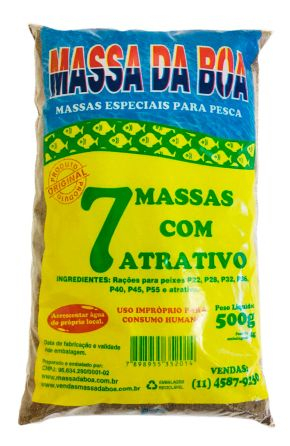 MASSA EM PO PESCA DA BOA - 7 MASSAS - 500g