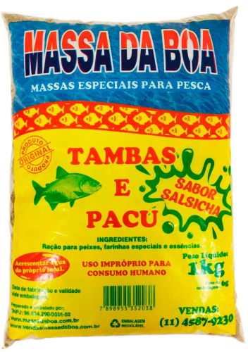 MASSA EM PO PESCA DA BOA TAMBAS/PACU - SALSISHA - 1,00kg