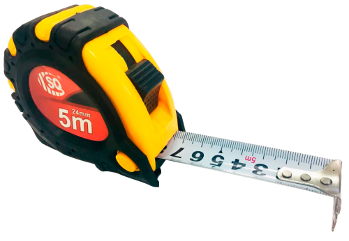 TRENA 5METROS EMBORRACHADA C/TRAVA 24mm SQ-2883 (SQ)