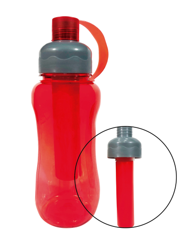 GARRAFA PLASTICA SQUEEZE 600ML COLORIDA SQ-2929