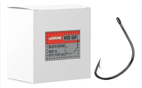 ANZOL MARINE WIDE GAP BLACK N 3/0 CX C/100