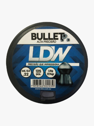 CHUMBINHO LDW BULLET DIABOLO 5.5mm CX PLAST. C/125UN