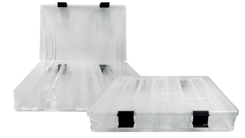 ESTOJO SOL E LUA DUPLO TRANSPARENTE C/TPA TRAVA XB100