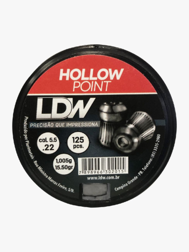 CHUMBINHO LDW HOLLOW DIAB. 5.5mm CX PLAST.C/125UN
