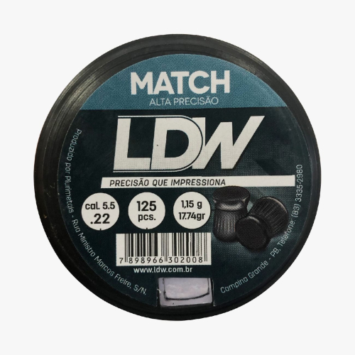 CHUMBINHO LDW MATCH DIABOLO 5.5mm CX PLAST. C/125UN