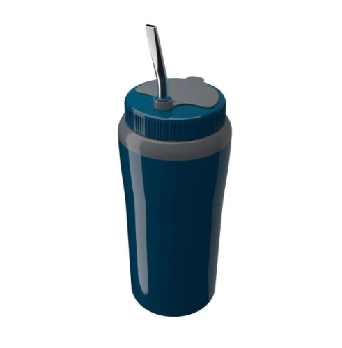 COPO TERMICO POLIET.TERERE C/TAMPA 650ML AZUL(UNITERMI)