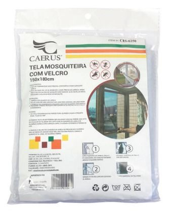 TELA MOSQUITEIRA 1,50x1,80 JANELA C/VELCRO CK1619