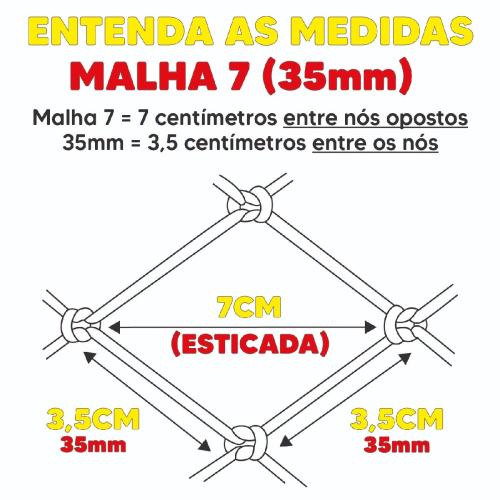 REDE FIO 0.30x35mm (MALHA 7) ALT.1.75M 10 METROS UN. (RT)