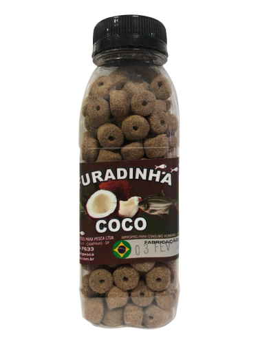 RACAO PESCA GARRAFA FURADINHA PERPAS COCO 120g