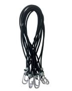 ELASTICO AMARRAR CARGA PRETO 35cm GANCHO MET. PC C/10