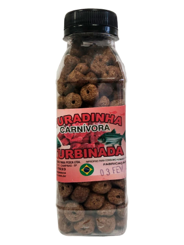 RACAO PESCA GARRAFA FURADINHA PERPAS CARNIVORA 120g
