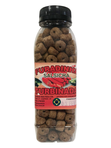 RACAO PESCA GARRAFA FURADINHA PERPAS SALSICHA 120g