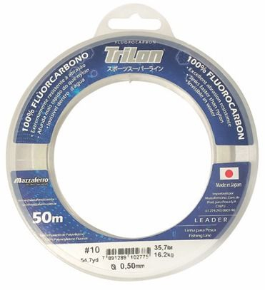 LINHA TRILON 100% FLUORCARBON 50mts 0.35mm 16,7LBS 7,5KG
