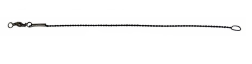 ENGATE RAPIDO CABO 40Lb.X15cm FLEX. BLACK PC C/10UN C/GIR.