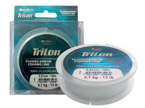 LINHA TRILON 100% FLUORCARBON 100mts 0.52mm 33LB 15kg