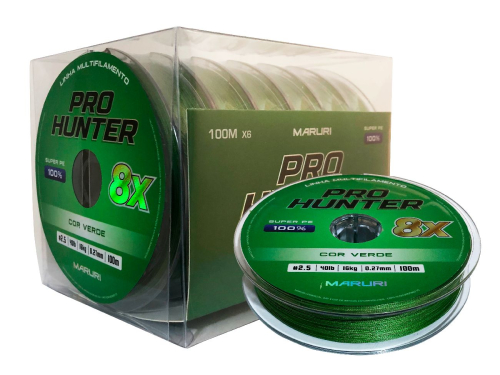 LINHA MULTIF. PRO HUNTER 8X 0.24mm 37lb 16,7kg (MARURI) 100M