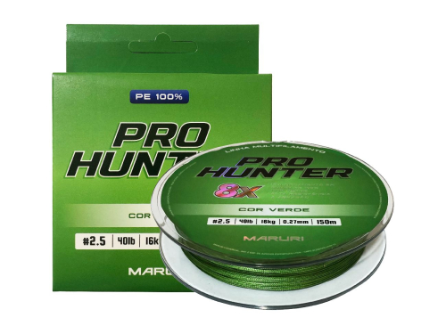 LINHA MULTIF. PRO HUNTER 8X 0.24mm 37lb 16,7kg (MARURI) 150M