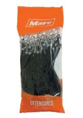 ELASTICO AMARRAR CARGA PRETO 35cm GANCHO MET. PC C/50