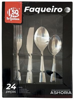 FAQUEIRO ASHORIA INOX 24 PECAS SQ-4829