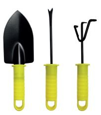 JARDINAGEM KIT C/ 3 PECAS EM ACO ID-0395E (IDEA)