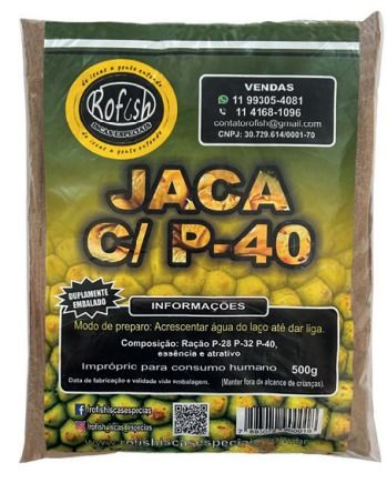 MASSA EM PO PESCA ROFISH - JACA C/ P-40 - 500g