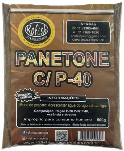 MASSA EM PO PESCA ROFISH - PANETONE C/ P-40 - 500g