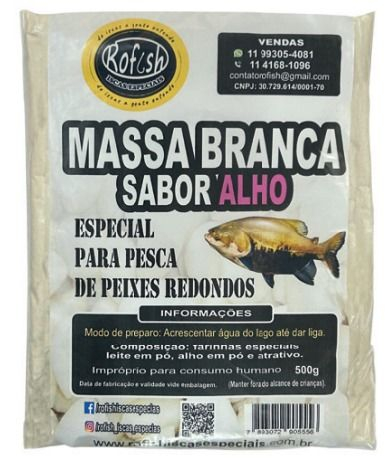 MASSA EM PO PESCA ROFISH - BRANCA ALHO - 500g