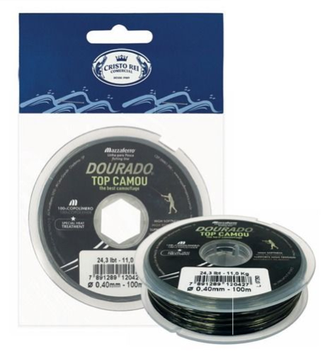 LINHA DOURADO TOP CAMOU 100M 0.20mm 6,6lbs UN.