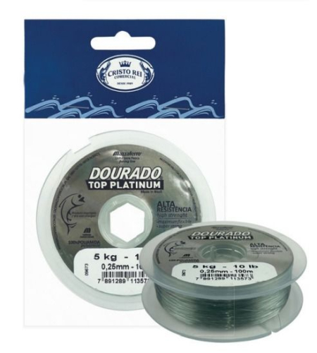 LINHA DOURADO TOP PLATINUM 100M 0.60mm 60Lbs UN.