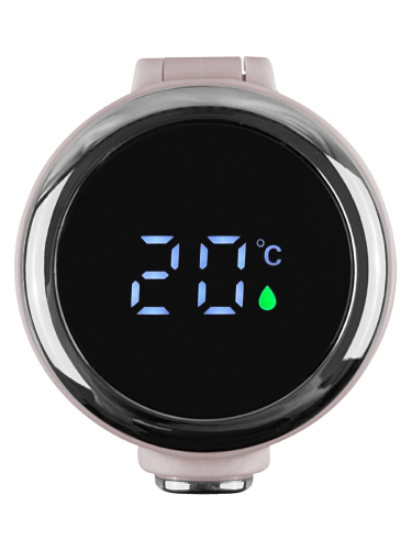 GARRAFA TERMICA 400ML VISOR LED TEMP. HM-243 BRANCA