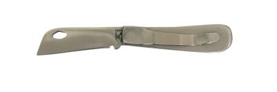 CANIVETE TRIANGULO ACO INOX CB METAL C/ PRESILIA PQE