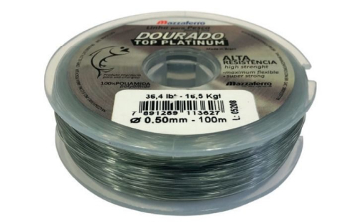 LINHA DOURADO TOP PLATINUM 100M - 0.25mm 10Lbs CX C/10